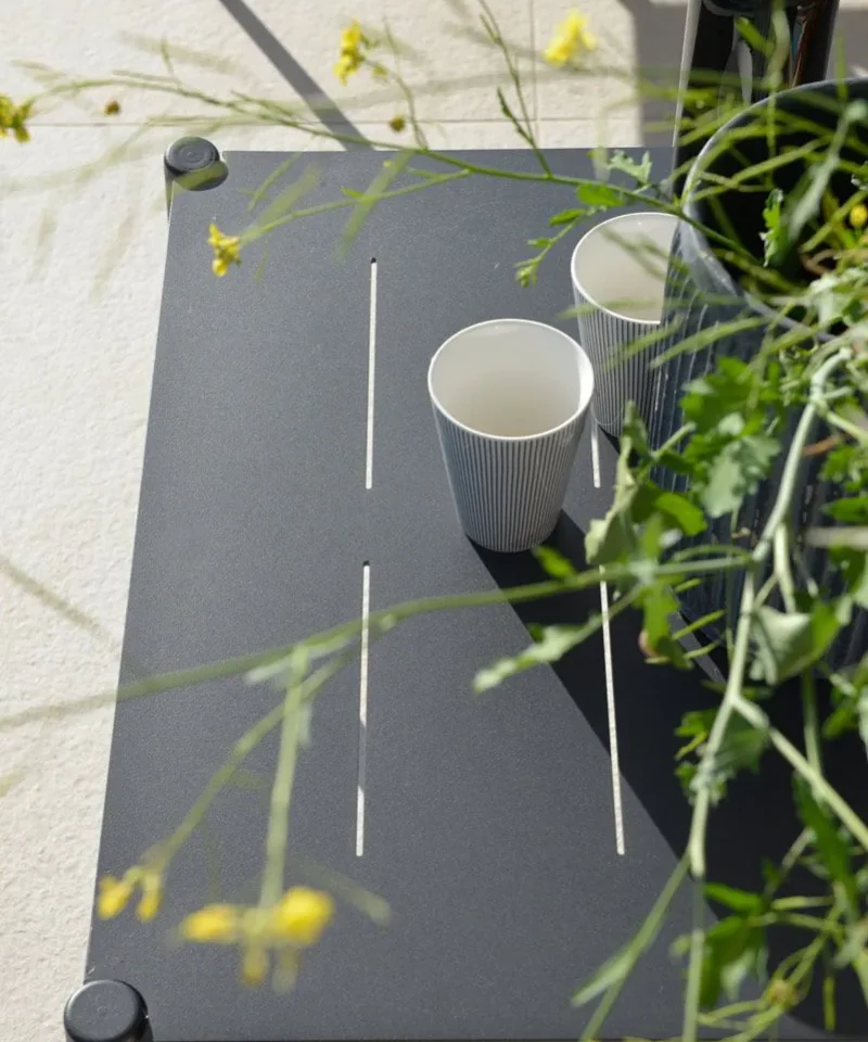 Alternative view of Luce téglalap alakú alacsony asztal grafit