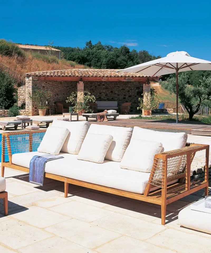 Alternative view of Synthesis teak és WaProLace kanapé 260 cm