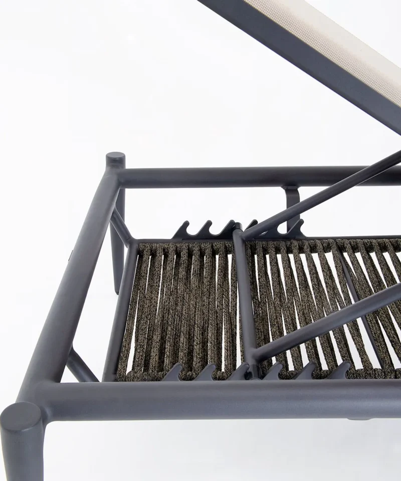 Alternative view of Luce egymásra rakható napozóágy grafit